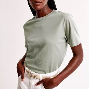 Abercrombie & Fitch Essential Premium Polished Relaxed Tee S NWT